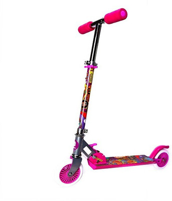 

Flying Toyszer Height Adjustable Manual Ride-On Two Wheel Scooty(Pink)