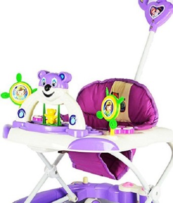 

Panda Adjustable Rocker N Walker Musical With Handle(Purple, White)