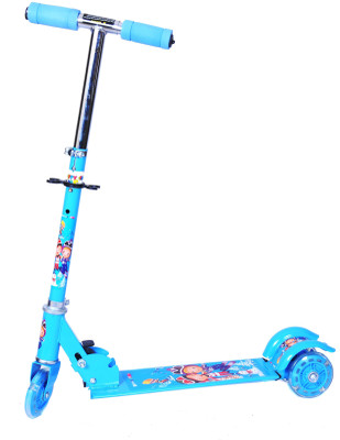 Happy Kidz Foldable And Height Adjustable Scooter For Kids (Sleek)(Blue)