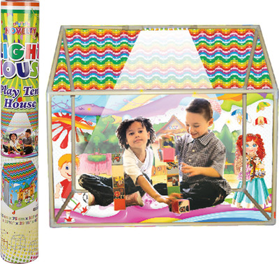 

NHR Kids LED Light play tent House with Wheel(Multicolor)