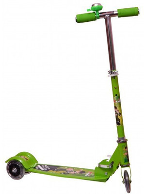 

MERATOY.COM 3 WHEEL KICK SCOOTER FOR KIDS WITH LED LIGHTS ON WHEELS(Green)