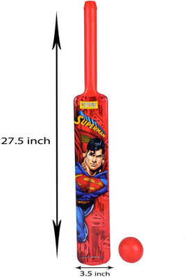 

Kreative Kids Superman Large Cricket Bat(Yellow)