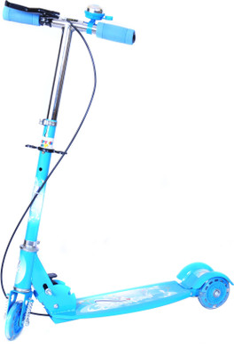

Happy Kidz Foldable and Height Adjustable Scooter with Brakes for Kids (Glide)(Blue)