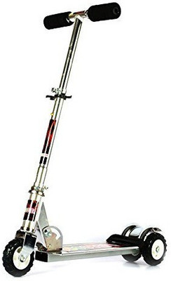 

Flying Toyszer Heavy Metallic Big Size 3 Wheel Height Adjustable Scooter(Silver)