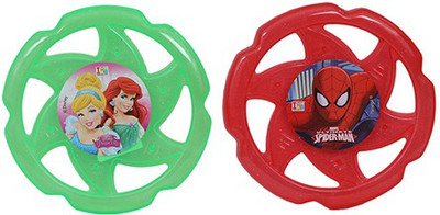 

Disney Combo of Disney Princess and Marvel Spiderman Flying Disc(Multicolor)