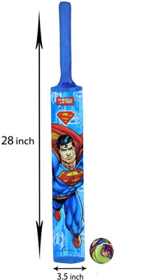 

Kreative Kids Superman-Cricket Bat (Large)(Blue)