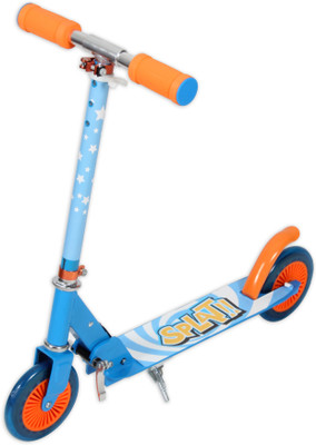 

Toyhouse Two Wheeled Metal Big Size Folding Skate Scooter with Height Adjustable Handlebar(Blue)