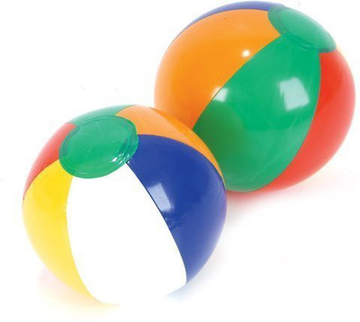 

Beachballs Mini Inflatable l 5-inch (Approx) Inflated and 7-inch Deflated (Approx) (One Dozen)(Multicolor)