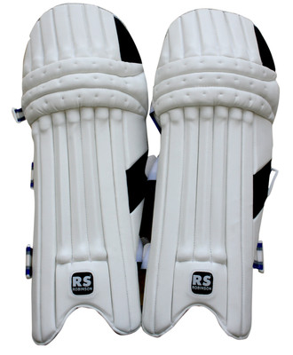 

RS Robinson BLACK Men's (39 - 43 cm) Batting Pad(White, Right Hand)