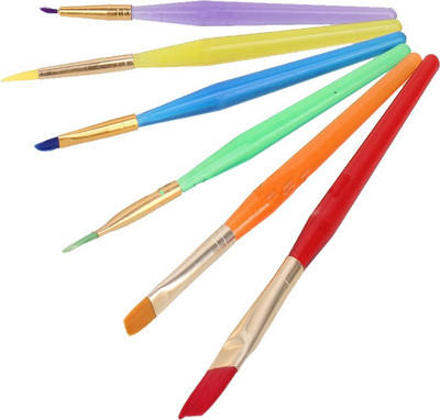 

Nxt Gen Flat Paint Brush Set of 6(Multicolor)