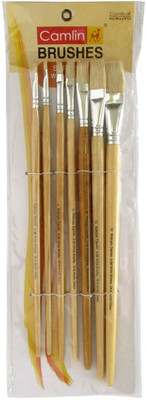 

Camlin Flat Paint Brushes(Set of 1, Glod)