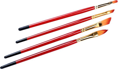 

Vardhman Mix Paint Brushes(Set of 4, Red)