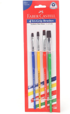 

Faber-Castell Flat Paint Brushes(Set of 4, Multicolor)