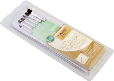 

Bianyo Angular Paint Brushes(Set of 6, Green, White)
