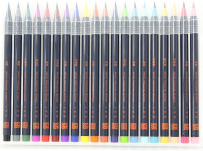 

Akashiya Sai XCA200-20V Round Paint Brushes(Set of 20, Assorted)