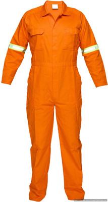 

Legasea Ocean King Orange Boiler suits with Reflective Tapes Paint Coverall(XL)
