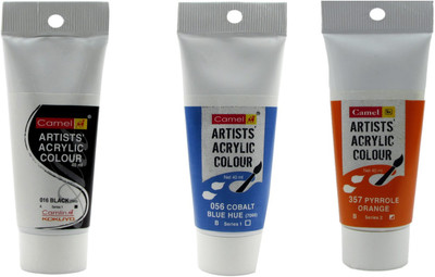 

Camlin Acrylic Color Tube(Set of 3, White)