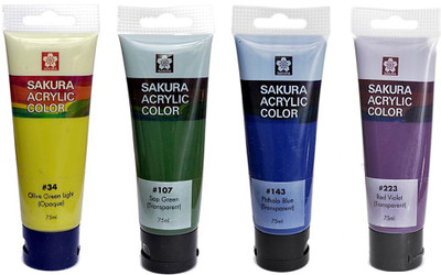 

Sakura Acrylic Color Tube(Set of 1, Multicolor)
