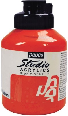 PEBEO Pebeo Studio Acrylic High Viscosity 500 ml Cadmium Orange Hue 32(Set of 1, Cadmium Orange Hue)