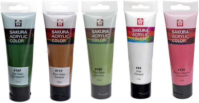 

Sakura Acrylic Color Tube(Set of 1, Multicolor)