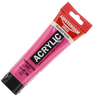 

Royal Talens Amsterdam Acrylic Color Tube(Set of 1, Quinacridone Rose)
