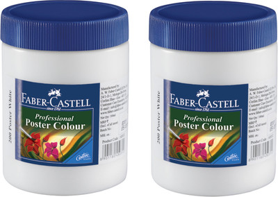

Faber-Castell Professional Poster Colour Poster Color Bottle(Set of 2, White)