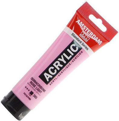 

Royal Talens Amsterdam Acrylic Color Tube(Set of 1, Quinacridone Rose Light)