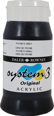 

Daler Rowney System 3 Acrylic Color Bottle(Paynesd Grey)