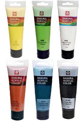 

Sakura Acrylic Color Tube(Set of 1, Multicolor)