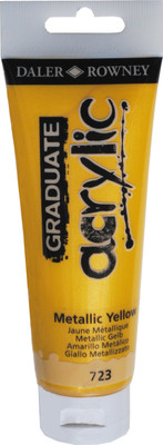 

Daler Rowney Graduate Acrylic Color Tube(Metallic Yellow)