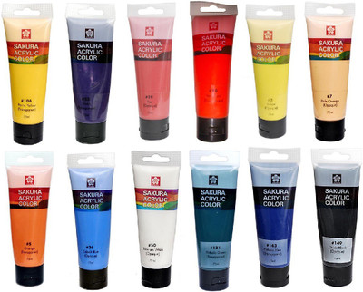 

Sakura Acrylic Color Tube(Set of 1, Multicolor)