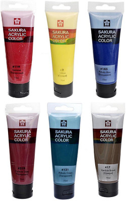 

Sakura Acrylic Color Tube(Set of 1, Multicolor)