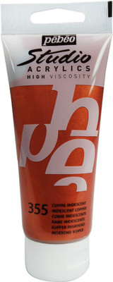 Pebeo Studio Acrylic Color Tube(Iridescent Copper)