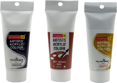 

Camlin Acrylic Color Tube(Set of 3, Multi)