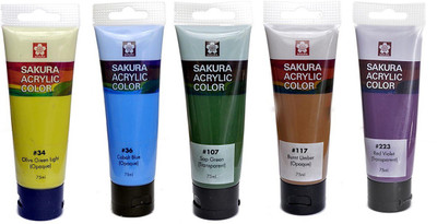 

Sakura Acrylic Color Tube(Set of 1, Multicolor)