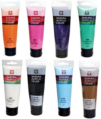 

Sakura Acrylic Color Tube(Set of 1, Multicolor)