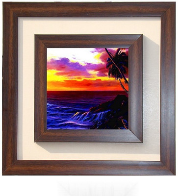 

Lila Painting DVL- L-1135 With Wooden Frame Canvas Art(18 inch X 18 inch)