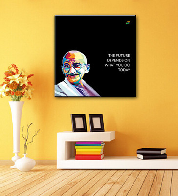 

Tallenge - Mahatma Gandhi Motivational Quotes - The Future Depends On What You Do Today - Gallery Wrap Canvas Art(15 inch X 15 inch, Gallery Wrap)