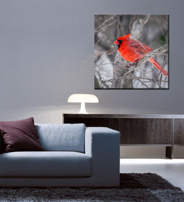 

Tallenge Christmas Collection - Red Bird - Gallery Wrap Canvas Art(15 inch X 15 inch, Stretched)