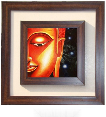 

Lila Painting DVL- M- 662 With Wooden Frame Canvas Art(15 inch X 15 inch)
