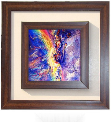 

Lila Painting DVL- M- 491 With Wooden Frame Canvas Art(15 inch X 15 inch)