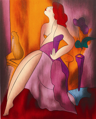 Elegance AWESOME BEAUTIFUL FIGURATIVE Canvas 25.75 inch x 21 inch Painting(Without Frame)