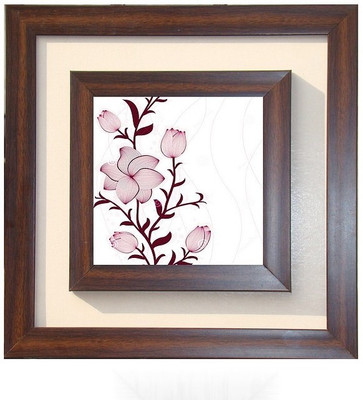 

Lila Painting DVL- L- 569 With Wooden Frame Canvas Art(18 inch X 18 inch)