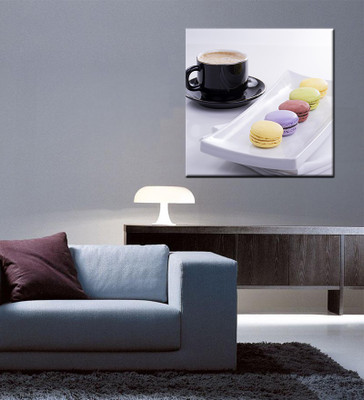 

Tallenge Christmas Collection - Macaroons And Tea - Gallery Wrap Canvas Art(15 inch X 15 inch, Stretched)