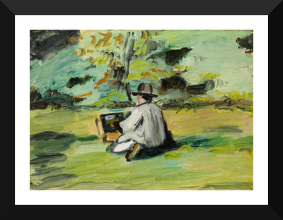 

Tallenge - Paul Cézanne - A Painter At Work - Framed A3 Size Poster Paper Print(17 inch X 12 inch, Framed)