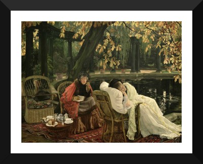 

Tallenge - James Tissot - A Convalescent, c.1876 - Framed A3 Size Poster Paper Print(17 inch X 12 inch, Framed)