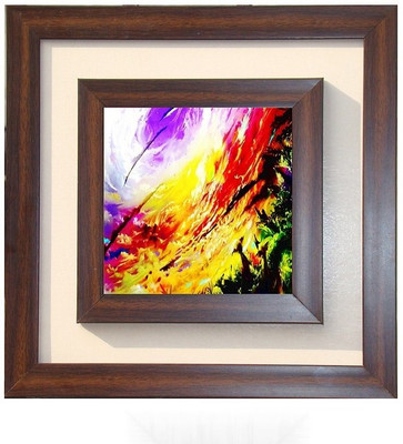 Lila Painting DVL- S- 378 With Wooden Frame Canvas Art(12 inch X 12 inch)