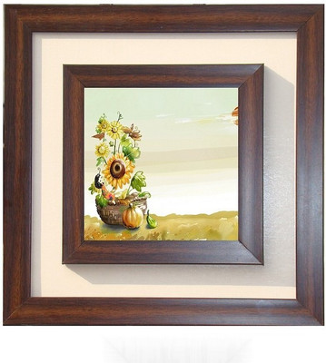 

Lila Painting DVL- M- 600 With Wooden Frame Canvas Art(15 inch X 15 inch)