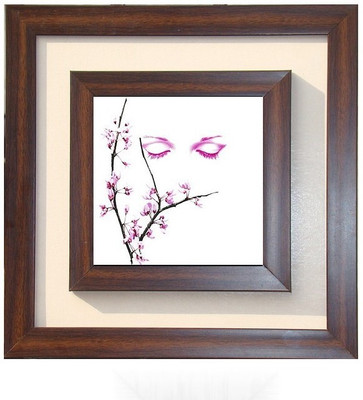 

Lila Painting DVL- M- 429 With Wooden Frame Canvas Art(15 inch X 15 inch)