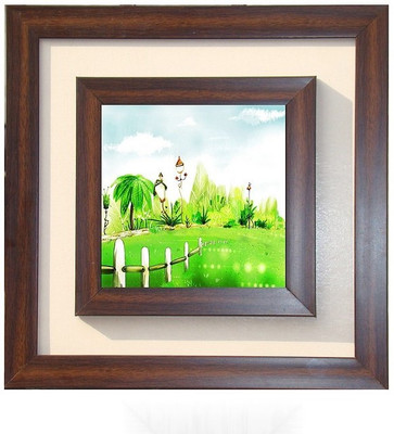 

Lila Painting DVL- M- 441 With Wooden Frame Canvas Art(15 inch X 15 inch)